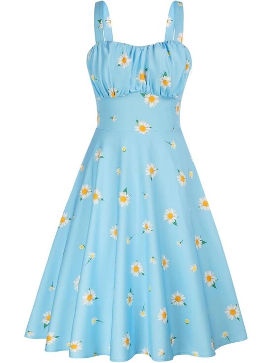 printed maxi dress Pascal Size:2 Y HOMECOMING DRESS Julie Sky-Blue Cut-Out Halter